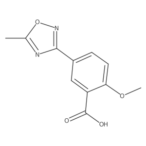 2-Methoxy-5-(5-methyl-1,2,4-oxadiazol-3-yl)benzoic acid Structure