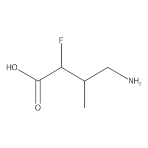 4-Amino-2-fluoro-3-methylbutanoic acid Structure
