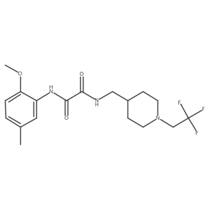 N-(2-methoxy-5-methylphenyl)-N'-{[1-(2,2,2-trifluoroethyl)piperidin-4-yl]methyl}ethanediamide Structure