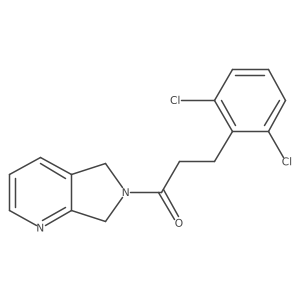 3-(2,6-dichlorophenyl)-1-(5H-pyrrolo[3,4-b]pyridin-6(7H)-yl)propan-1-one Structure