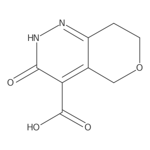 3-Oxo-2,5,7,8-tetrahydropyrano[4,3-c]pyridazine-4-carboxylic acid结构式