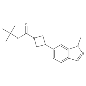tert-butyl 3-(1-methyl-1H-indazol-6-yl)azetidine-1-carboxylate Structure