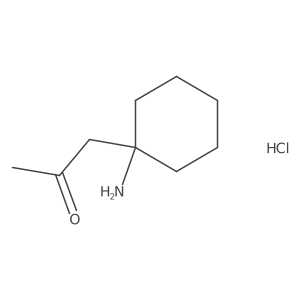 1-(1-Aminocyclohexyl)propan-2-one;hydrochloride结构式