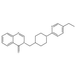 3-{[1-(5-Ethylpyrimidin-2-yl)piperidin-4-yl]methyl}-3,4-dihydroquinazolin-4-one结构式