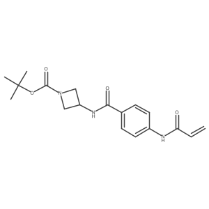 Tert-butyl 3-[4-(prop-2-enamido)benzamido]azetidine-1-carboxylate结构式