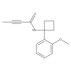N-[1-(2-Methoxyphenyl)cyclobutyl]but-2-ynamide结构式