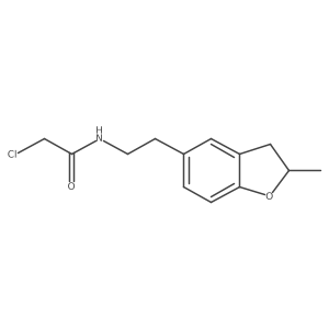2-Chloro-N-[2-(2-methyl-2,3-dihydro-1-benzofuran-5-yl)ethyl]acetamide Structure