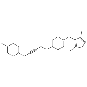 1-[4-({1-[(3,5-Dimethyl-1,2-oxazol-4-yl)methyl]piperidin-4-yl}oxy)but-2-yn-1-yl]-4-methylpiperazine Structure