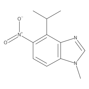 1-Methyl-4-(1-methylethyl)-5-nitro-1H-benzimidazole结构式