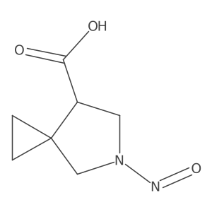 5-Nitroso-5-azaspiro[2.4]heptane-7-carboxylic acid结构式