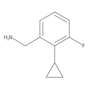 1-(2-Cyclopropyl-3-fluorophenyl)methanamine Structure