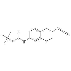 tert-butyl N-[4-(2-isocyanatoethyl)-3-methoxyphenyl]carbamate结构式
