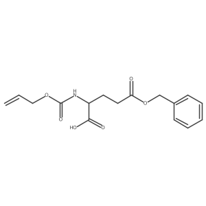 (S)-2-(((Allyloxy)carbonyl)amino)-5-(benzyloxy)-5-oxopentanoic acid Structure