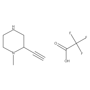 2-Ethynyl-1-methylpiperazine, trifluoroacetic acid Structure