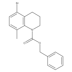 Benzyl 5-bromo-8-methyl-1,2,3,4-tetrahydroquinoline-1-carboxylate结构式