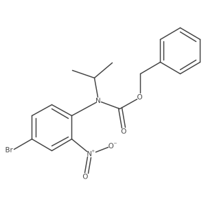 benzyl N-(4-bromo-2-nitrophenyl)-N-(propan-2-yl)carbamate结构式