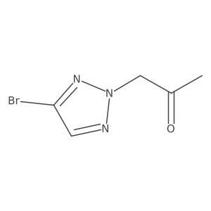 1-(4-Bromo-2H-1,2,3-triazol-2-YL)propan-2-one结构式