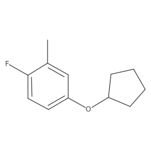 4-Cyclopentyloxy-1-fluoro-2-methylbenzene Structure