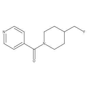 4-[4-(Fluoromethyl)piperidine-1-carbonyl]pyridine Structure