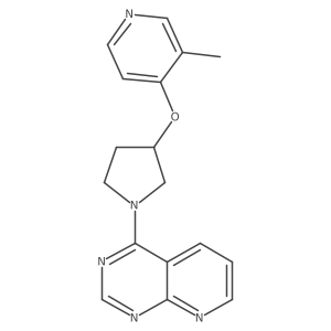 3-Methyl-4-[(1-{pyrido[2,3-d]pyrimidin-4-yl}pyrrolidin-3-yl)oxy]pyridine Structure