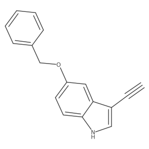 5-(benzyloxy)-3-ethynyl-1H-indole结构式