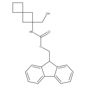 (9H-fluoren-9-yl)methyl N-[2-(hydroxymethyl)spiro[3.3]heptan-2-yl]carbamate结构式