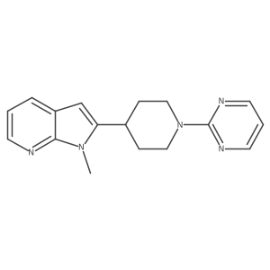 2-(4-{1-methyl-1H-pyrrolo[2,3-b]pyridin-2-yl}piperidin-1-yl)pyrimidine Structure