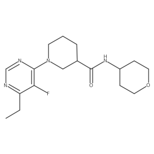 1-(6-ethyl-5-fluoropyrimidin-4-yl)-N-(oxan-4-yl)piperidine-3-carboxamide Structure