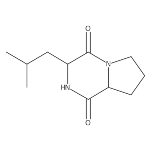 (3S)-3-Isobutylhexahydropyrrolo[1,2-a]pyrazine-1,4-dione结构式