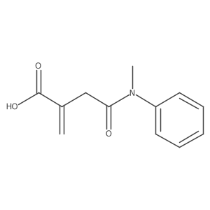 4-(N-methylanilino)-2-methylidene-4-oxobutanoic acid结构式