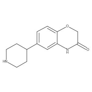 6-(4-Piperidinyl)-4H-benzo[1,4]oxazin-3-one结构式