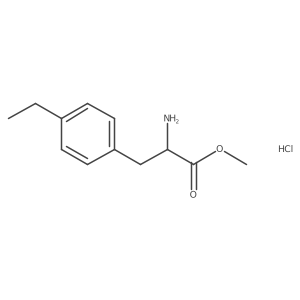 Alanine, 3-(p-ethylphenyl)-, methyl ester, hydrochloride, L-结构式