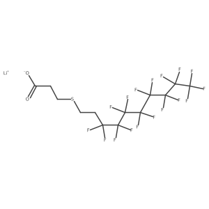 Lithium 3a[(perfluorooctyl)ethylsulfanyl]propanoate Structure