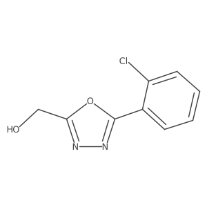 [5-(2-Chlorophenyl)-1,3,4-oxadiazol-2-yl]methanol结构式