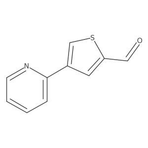 4-(Pyridin-2-YL)thiophene-2-carbaldehyde结构式