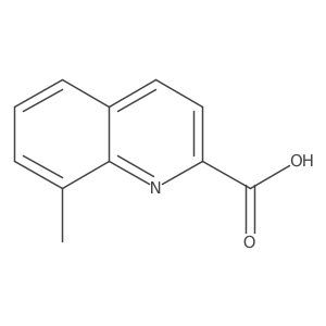 8-Methylquinoline-2-carboxylic acid结构式