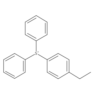 (4-Ethylphenyl)diphenylsulfonium结构式