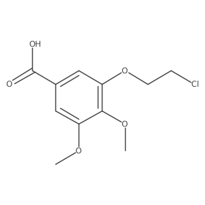 3-(2-Chloro-ethoxy)-4,5-dimethoxy-benzoic acid Structure