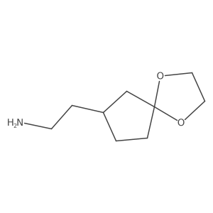 2-(1,4-Dioxaspiro[4.4]nonan-7-yl)ethan-1-amine Structure