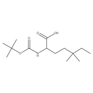 2-{[(Tert-butoxy)carbonyl]amino}-5,5-dimethylheptanoic acid结构式