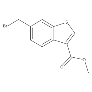 Methyl 6-(bromomethyl)benzo[b]thiophene-3-carboxylate结构式