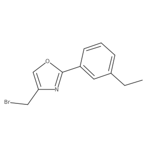 4-(Bromomethyl)-2-(3-ethylphenyl)oxazole Structure