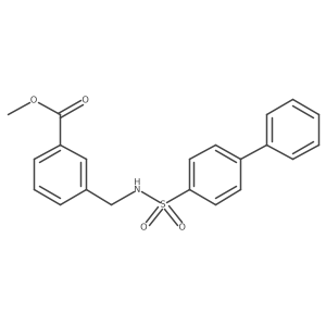 Methyl 3-[[([1,1a(2)-biphenyl]-4-ylsulfonyl)amino]methyl]benzoate结构式