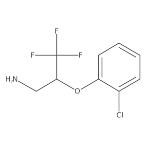 2-(2-Chloro-phenoxy)-3,3,3-trifluoro-propylamine结构式