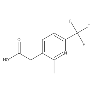 2-(2-Methyl-6-(trifluoromethyl)pyridin-3-yl)acetic acid结构式