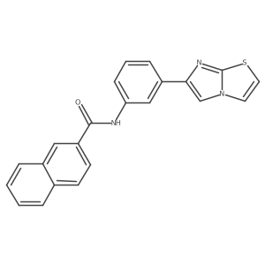 N-(3-(imidazo[2,1-b]thiazol-6-yl)phenyl)-2-naphthamide结构式