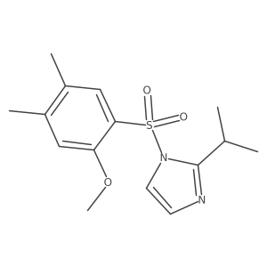 2-isopropyl-1-((2-methoxy-4,5-dimethylphenyl)sulfonyl)-1H-imidazole Structure