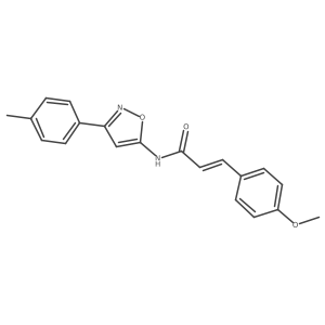 (2E)-3-(4-methoxyphenyl)-N-[3-(4-methylphenyl)-1,2-oxazol-5-yl]prop-2-enamide Structure