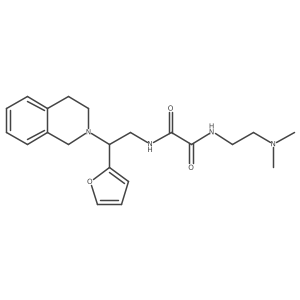 N1-(2-(3,4-dihydroisoquinolin-2(1H)-yl)-2-(furan-2-yl)ethyl)-N2-(2-(dimethylamino)ethyl)oxalamide Structure