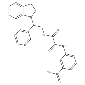 N1-(2-(indolin-1-yl)-2-(pyridin-3-yl)ethyl)-N2-(3-nitrophenyl)oxalamide Structure